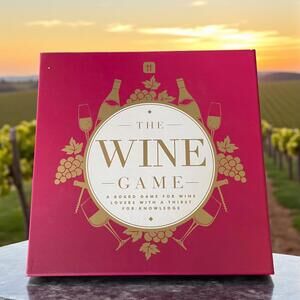 The Wine Game Board Game for Wine Lovers Trivia Party Adult Game Barely Used